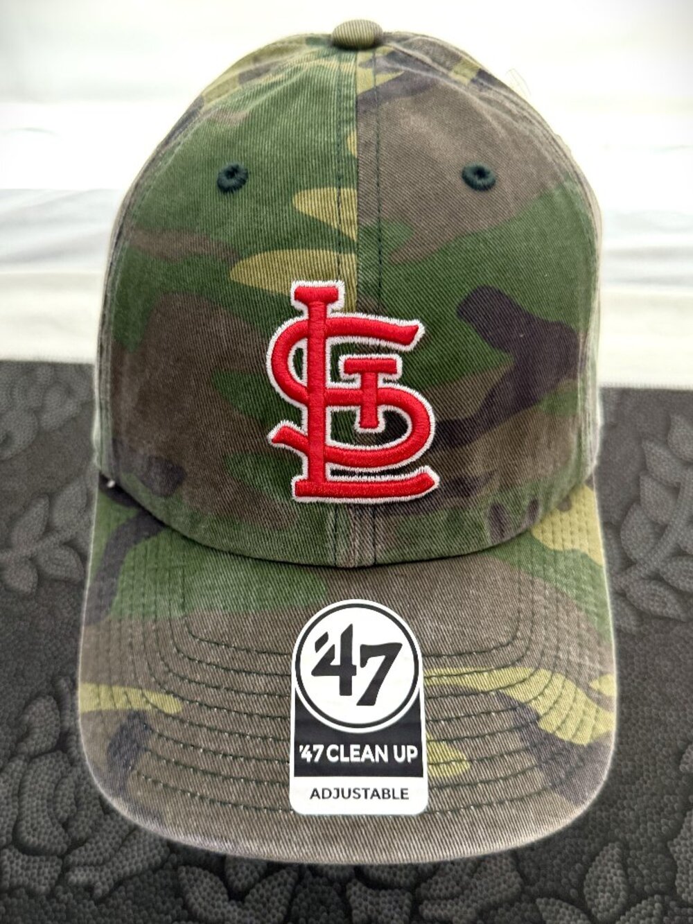 Authentic '47 Brand Clean Up St. Louis Cardinals Camo Adjustable Cap/Hat